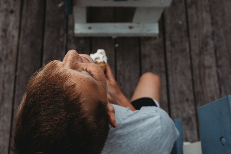 Ice cream cones on the boardwalk in Ocean City