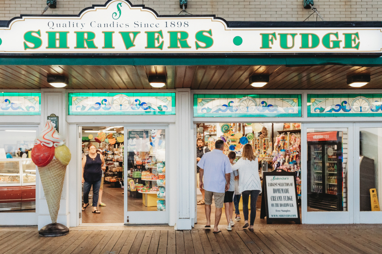 Shriver's candy store on the boardwalk in Ocean City