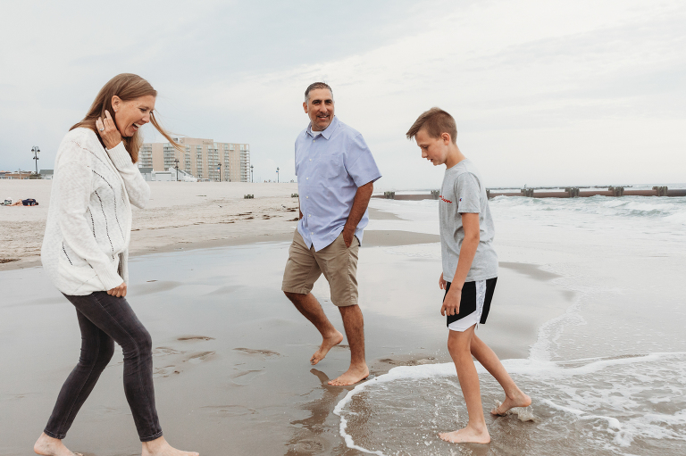 Beach family photography in Ocean City NJ