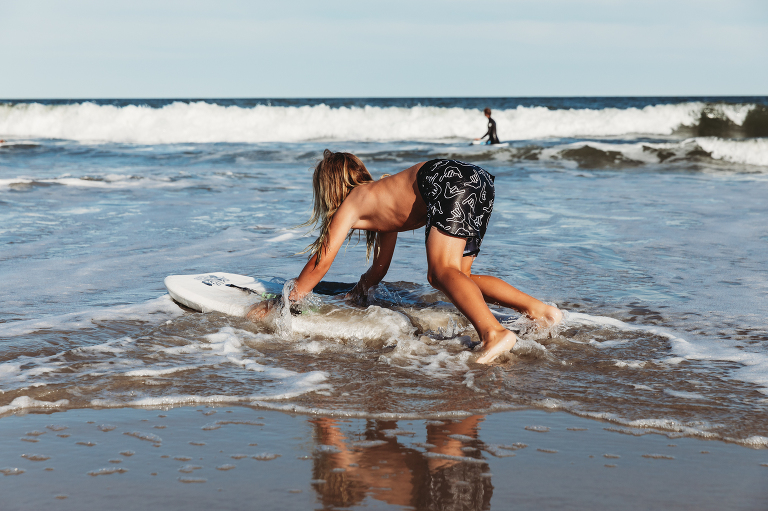 boogie boarding north street beach